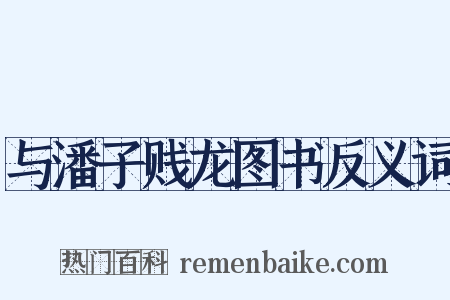 与潘子贱龙图书反义词是什么意思的图片